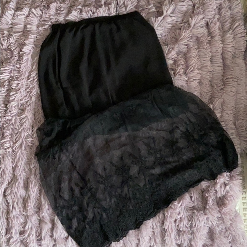Black Lace Maxi Skirt